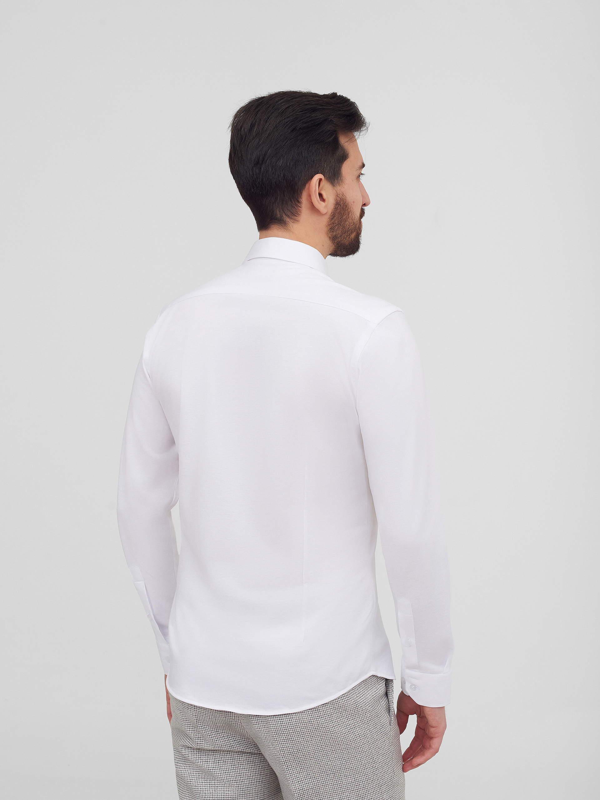 Однотонная рубашка Slim Fit
