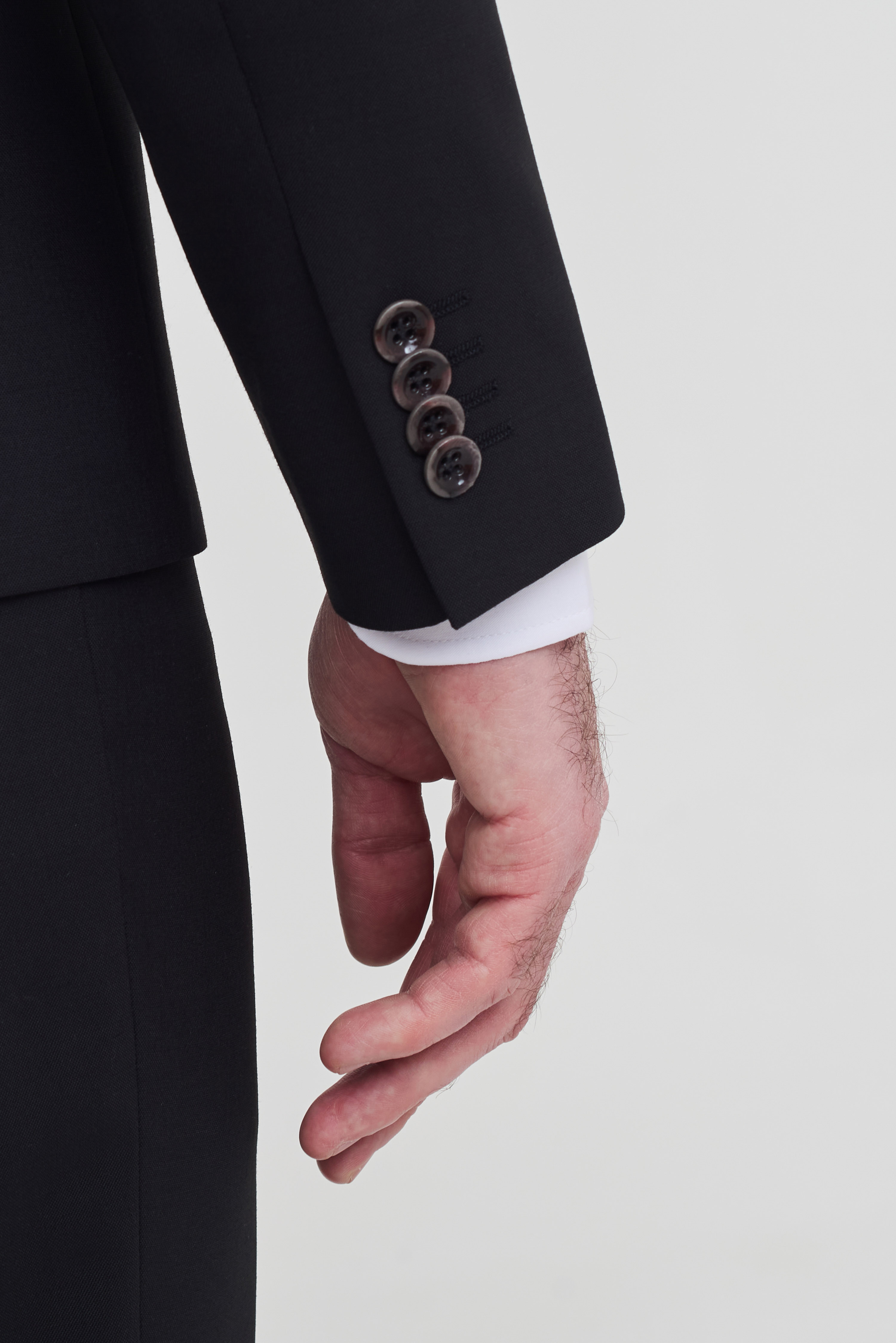 Чёрный классический пиджак Super Slim Fit