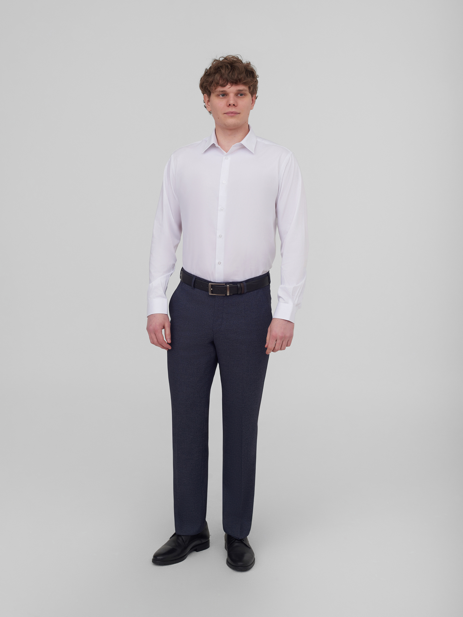 Однотонная рубашка Slim Fit