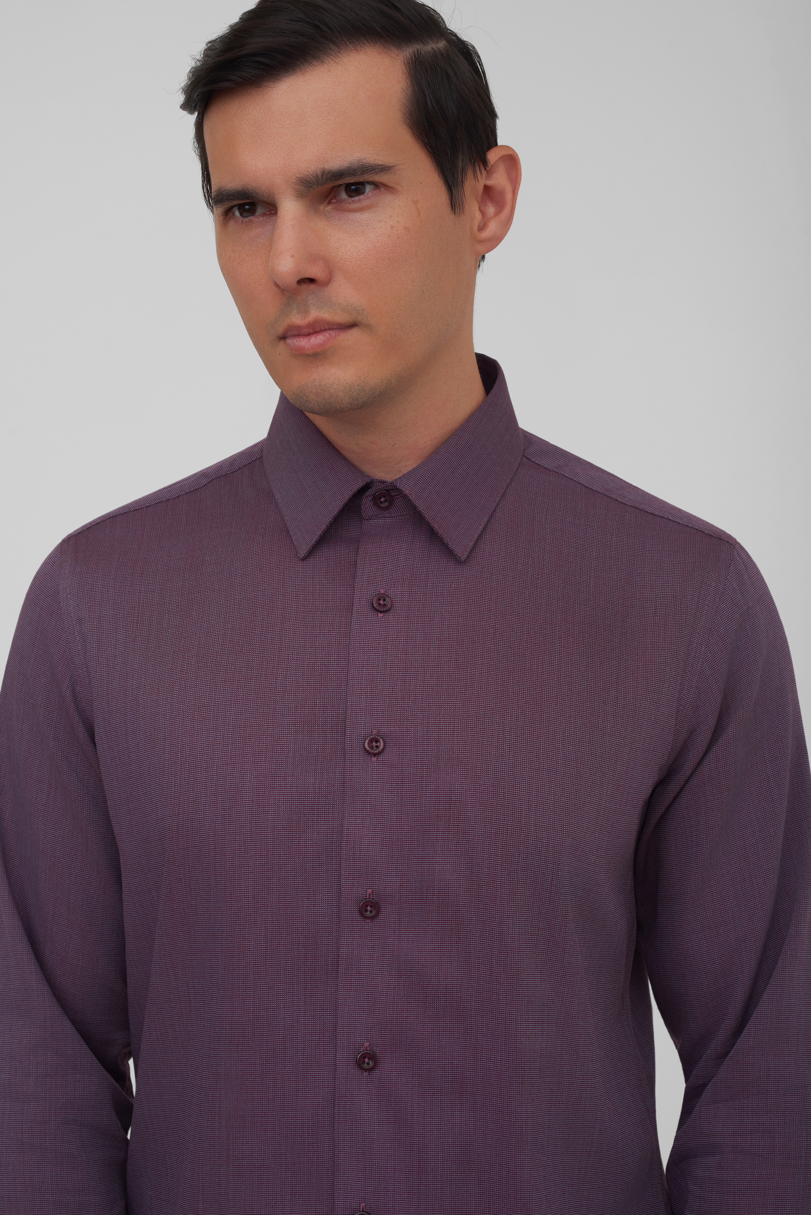 Рубашка с узором Slim Fit