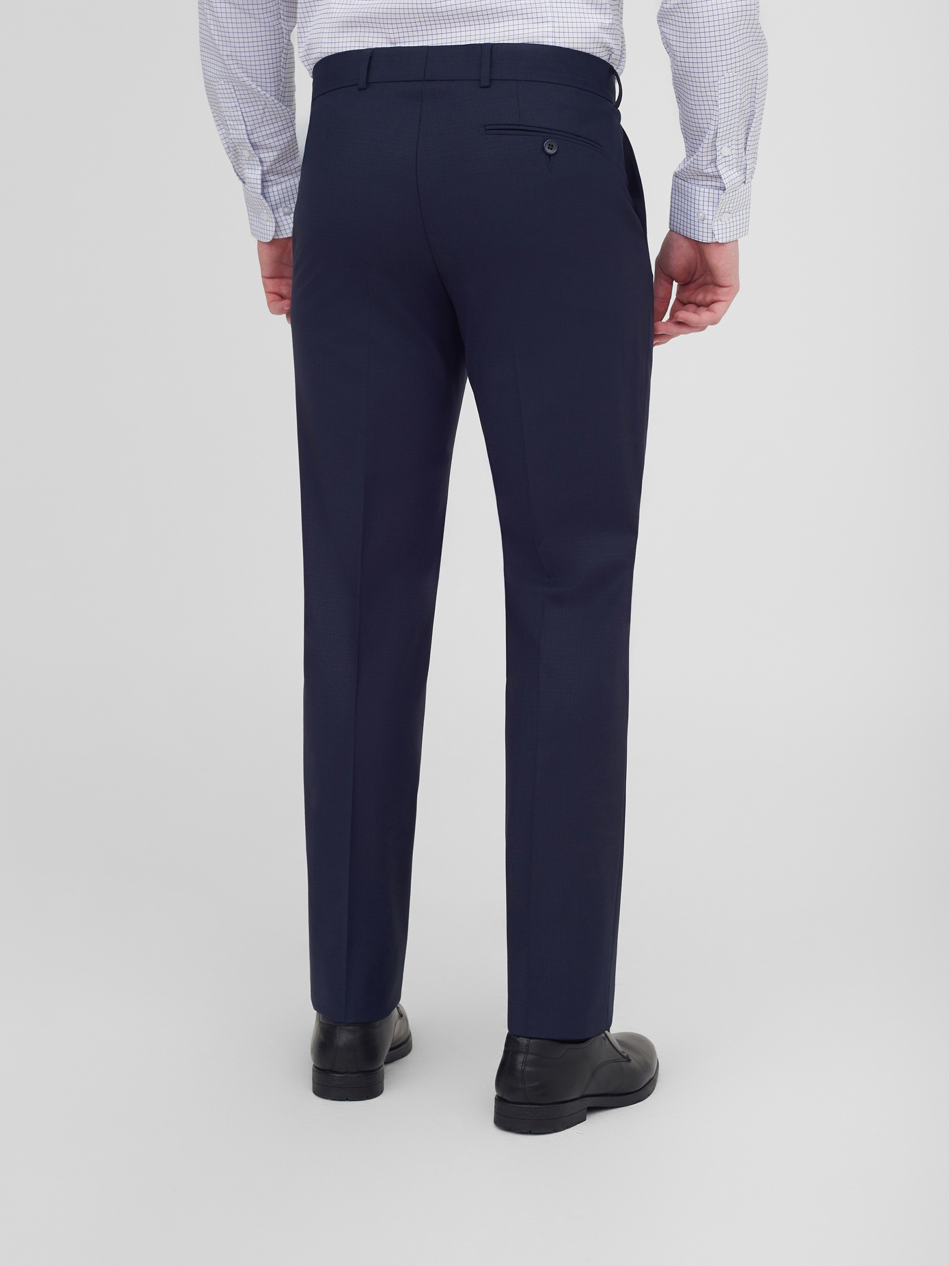 Костюмные брюки из шерстяной ткани Regular Fit