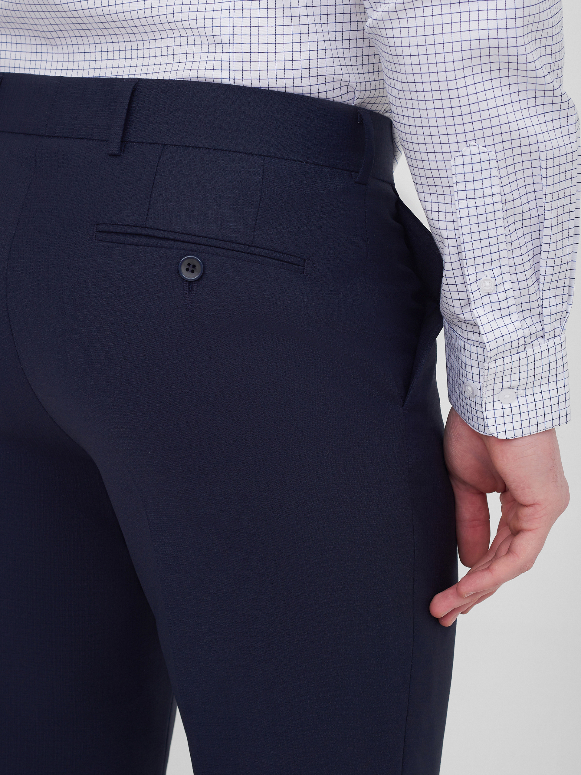 Костюмные брюки из шерстяной ткани Regular Fit