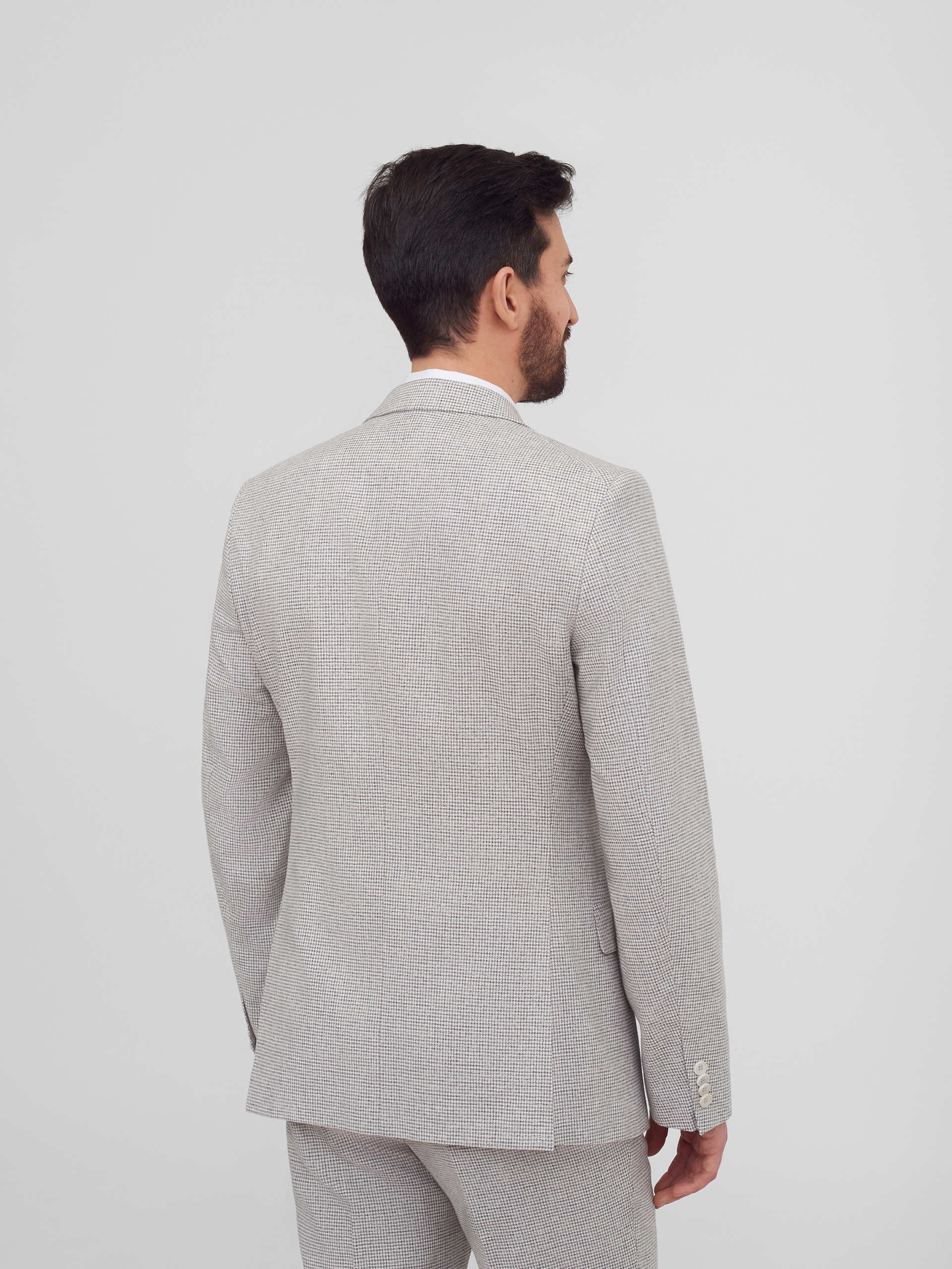 Костюмный пиджак из хлопковой ткани Slim Fit