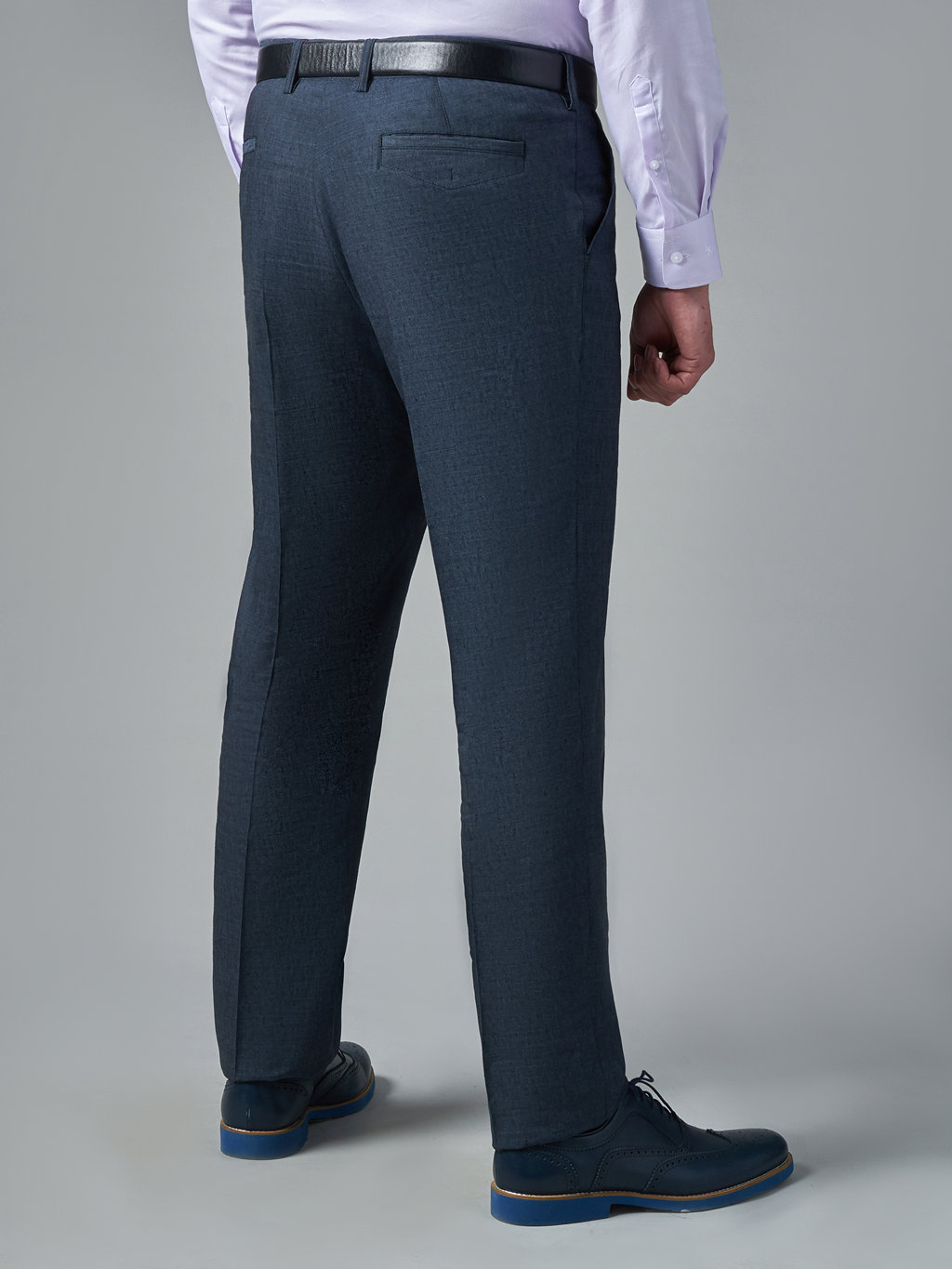 Костюмные темно-серые брюки из итальянской ткани Drago Slim Fit