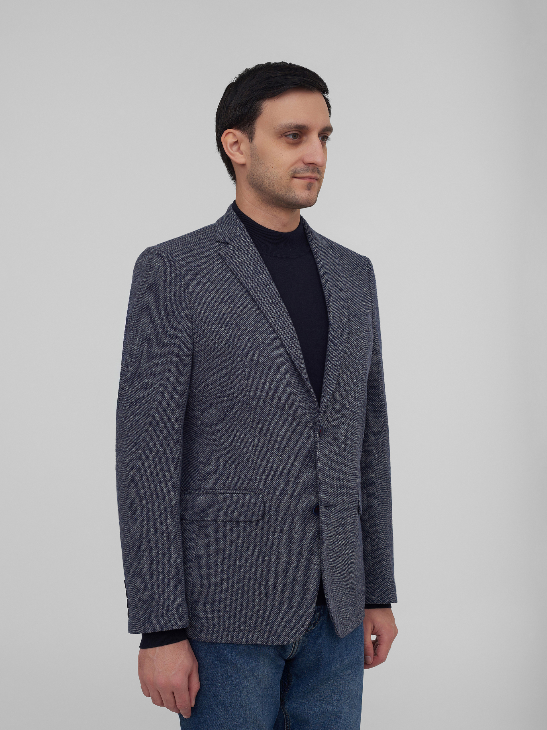 Пиджак из фактурной ткани Slim Fit