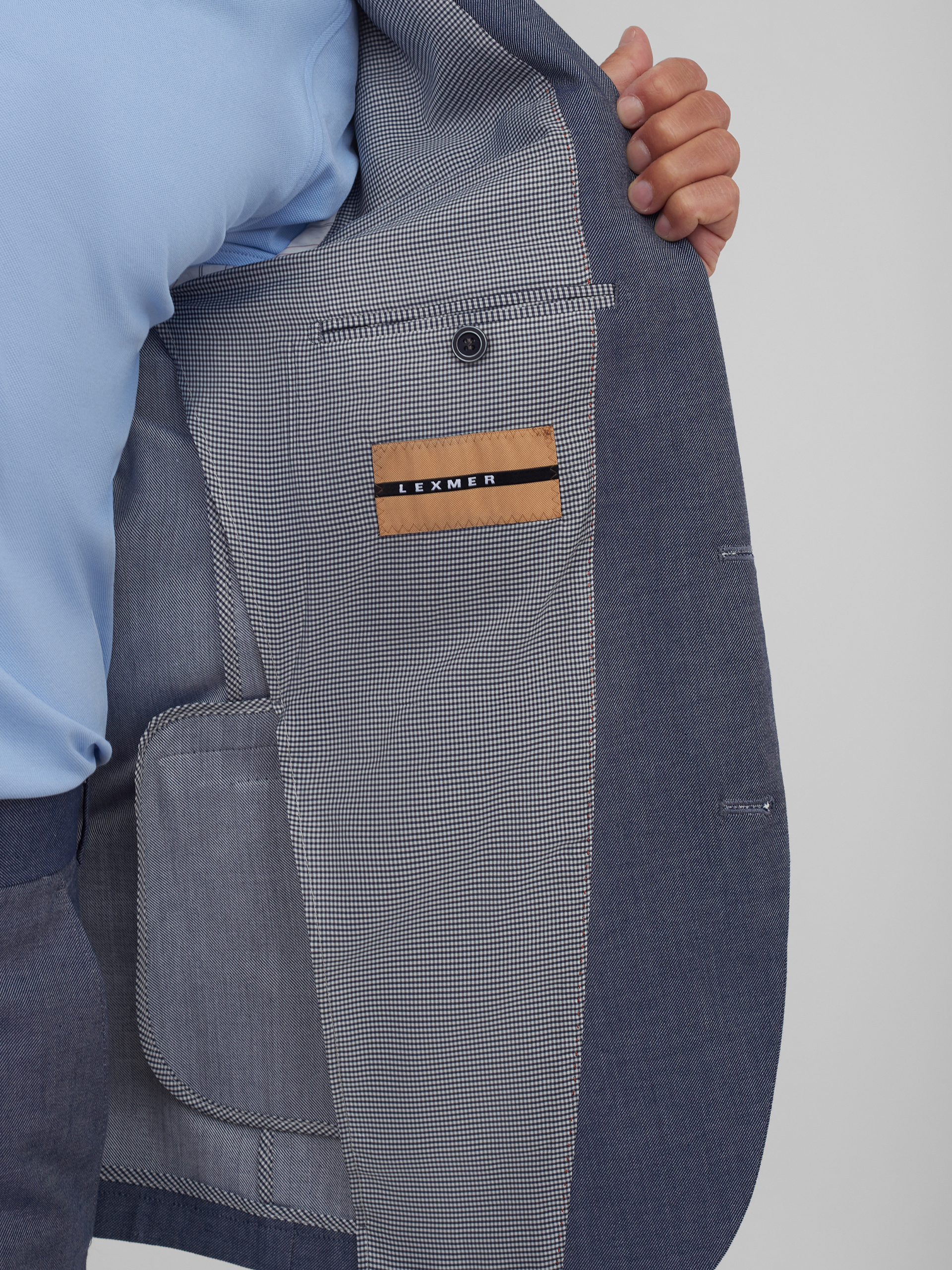 Костюмный пиджак из смесового хлопка Regular Fit