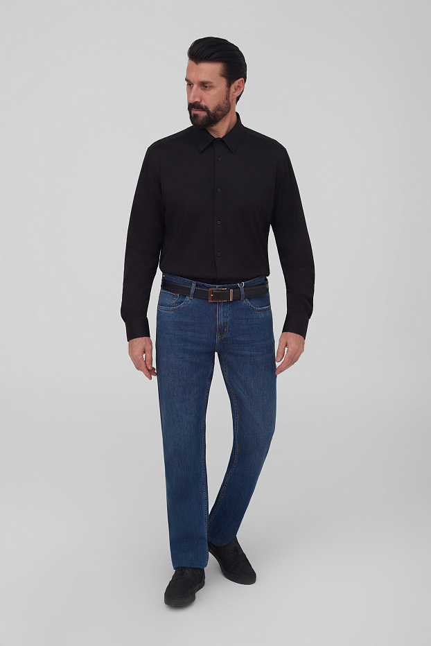 Рубашка из эластичного хлопка Regular Fit