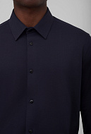 Однотонная рубашка из эластичной ткани Regular Fit