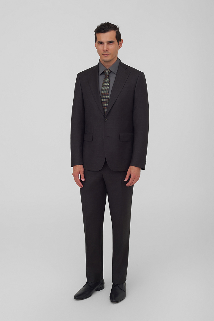 Костюмные брюки из шерсти Regular Fit
