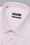 Розовая рубашка из жаккардовой ткани на высокий рост Regular Fit