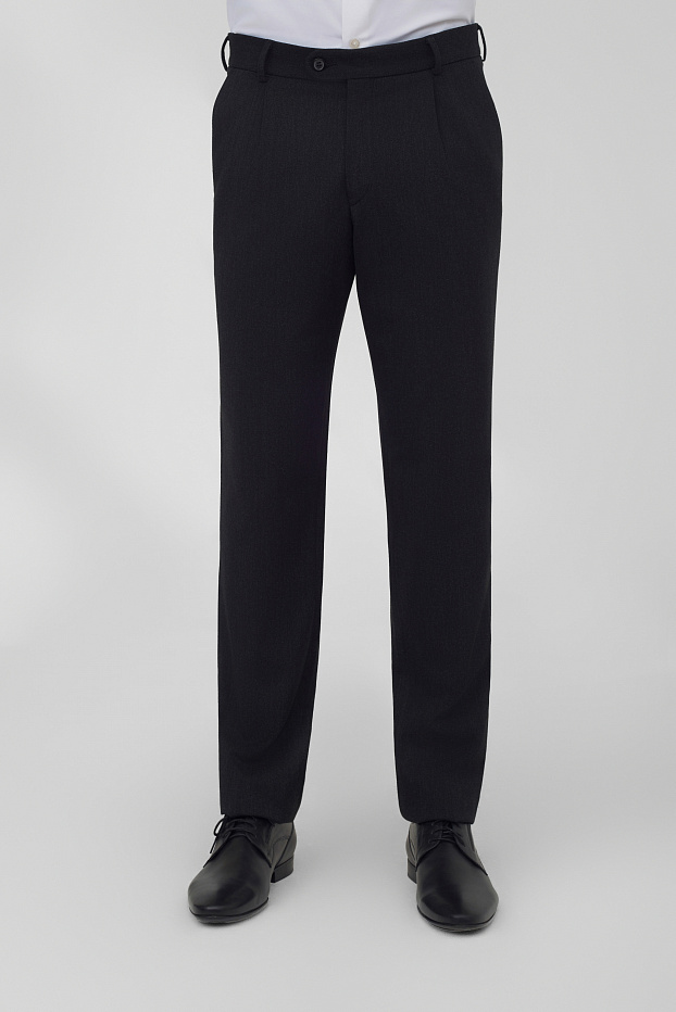 Брюки из смесовой ткани Slim Fit