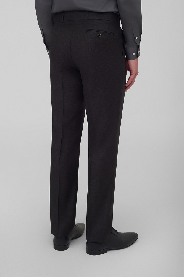 Костюмные брюки из шерсти Regular Fit