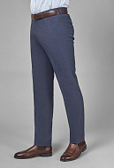 Костюмные брюки из шерстяной ткани с мелкой фактурой Slim Fit