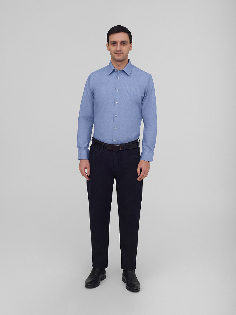 Хлопковая рубашка Slim Fit