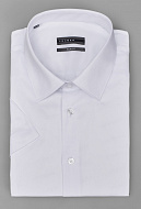 Рубашка из эластичной ткани с коротким рукавом Slim Fit