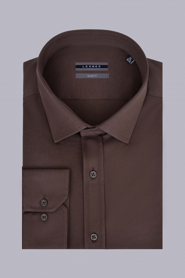 Однотонная рубашка Slim Fit
