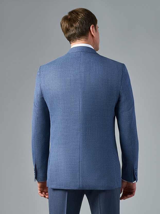 Пиджак из итальянской шерстяной ткани Reda с узором Regular Fit