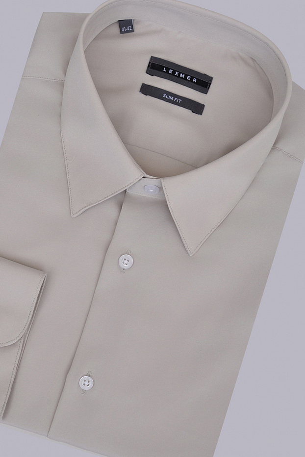Однотонная рубашка Slim Fit