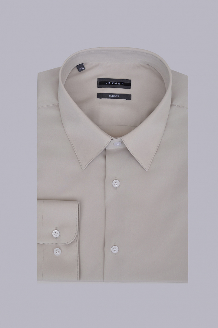 Однотонная рубашка Slim Fit