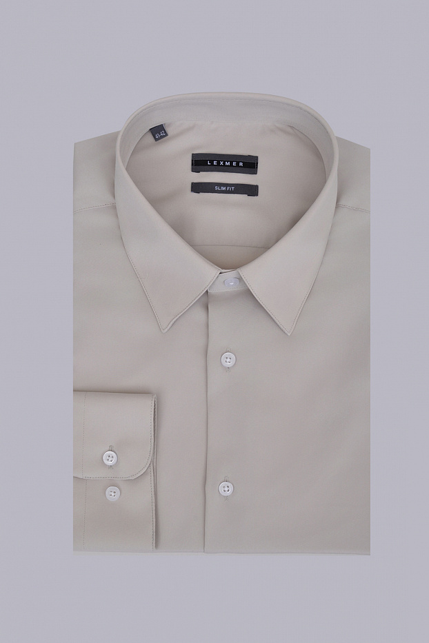Однотонная рубашка Slim Fit