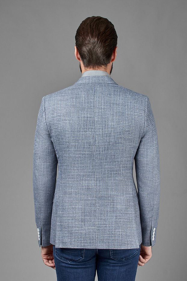 Пиджак из поливискозной ткани с микродизайном Slim Fit