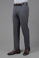 Серые брюки из шерстяной ткани Slim Fit
