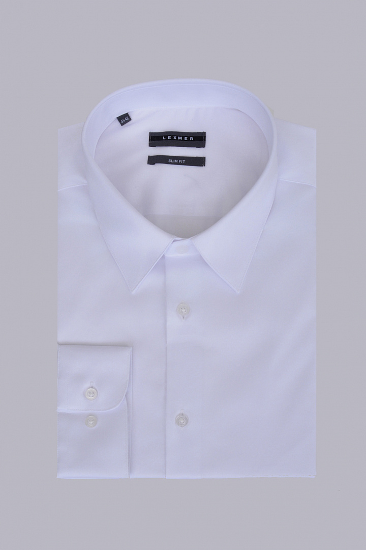 Однотонная рубашка Slim Fit