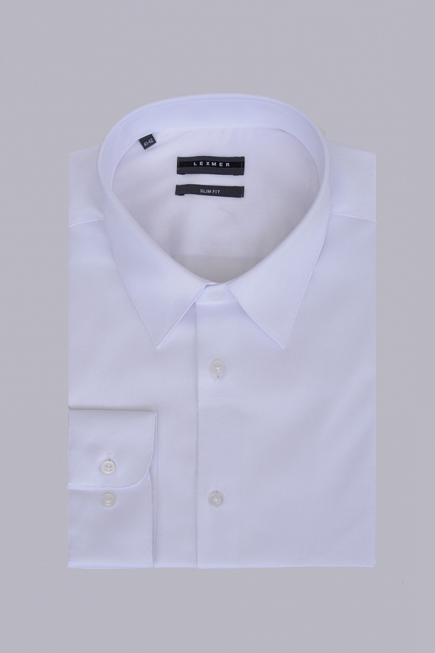 Однотонная рубашка Slim Fit
