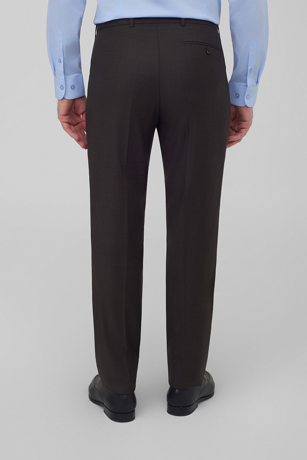 Костюмные брюки из шерсти Regular Fit