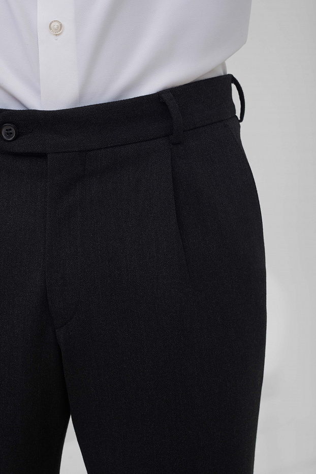 Брюки из смесовой ткани Slim Fit