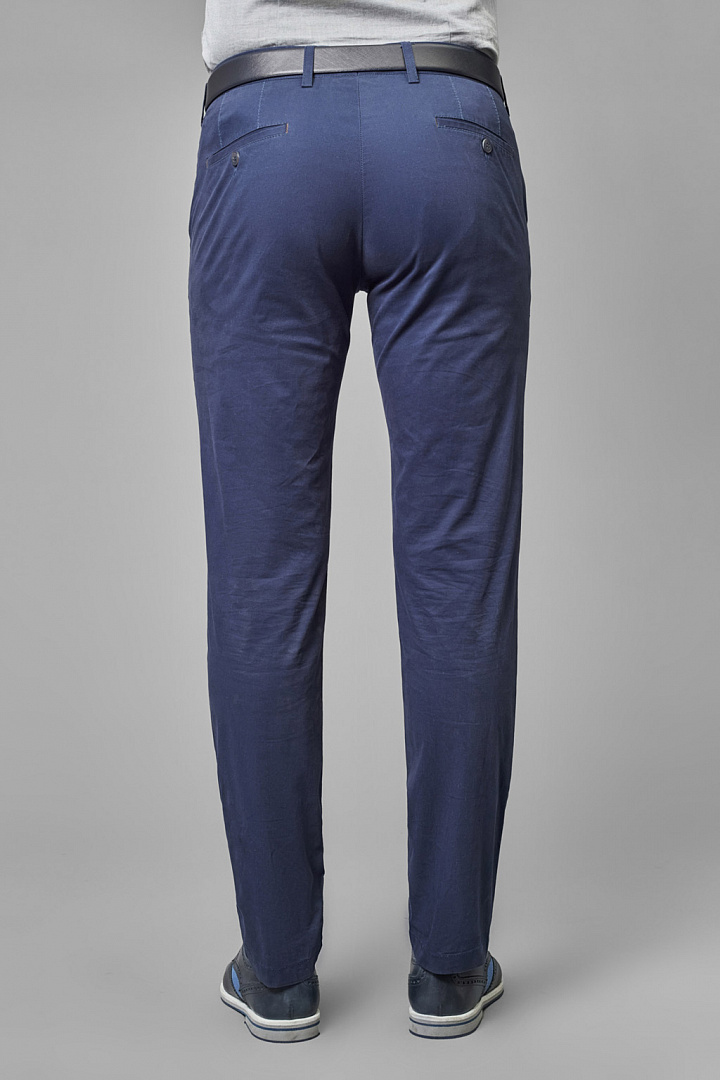 Хлопковые синие брюки чинос Super Slim Fit 