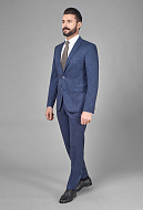 Костюм из смесовой ткани в полоску Slim Fit