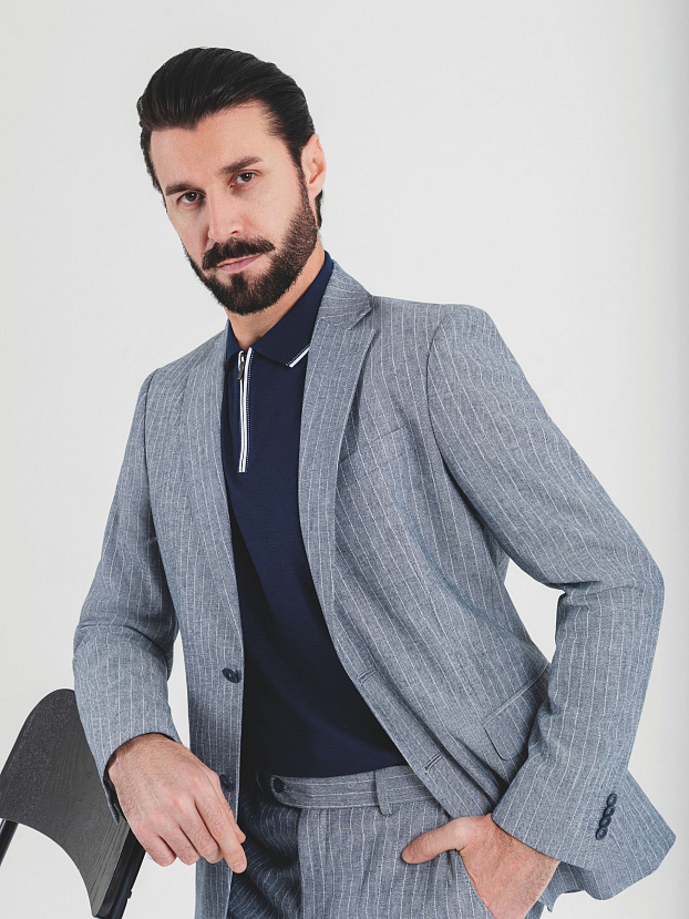Костюмный пиджак с содержанием льна Regular Fit