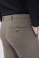 Костюмные брюки из шерстяной ткани в клетку Super Slim Fit
