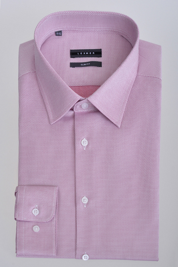 Рубашка с мелким узором Slim Fit