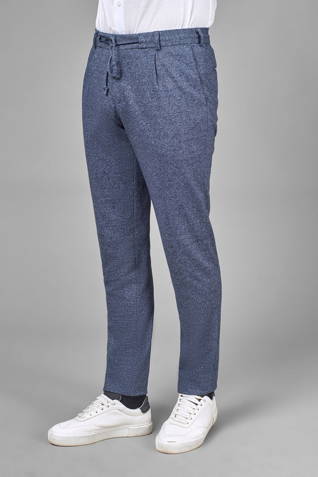 Костюмные брюки из трикотажной ткани Slim Fit