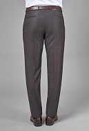 Коричневые брюки из итальянской ткани Vitale Barberis Regular Fit