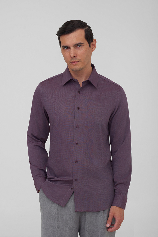 Рубашка с узором Slim Fit