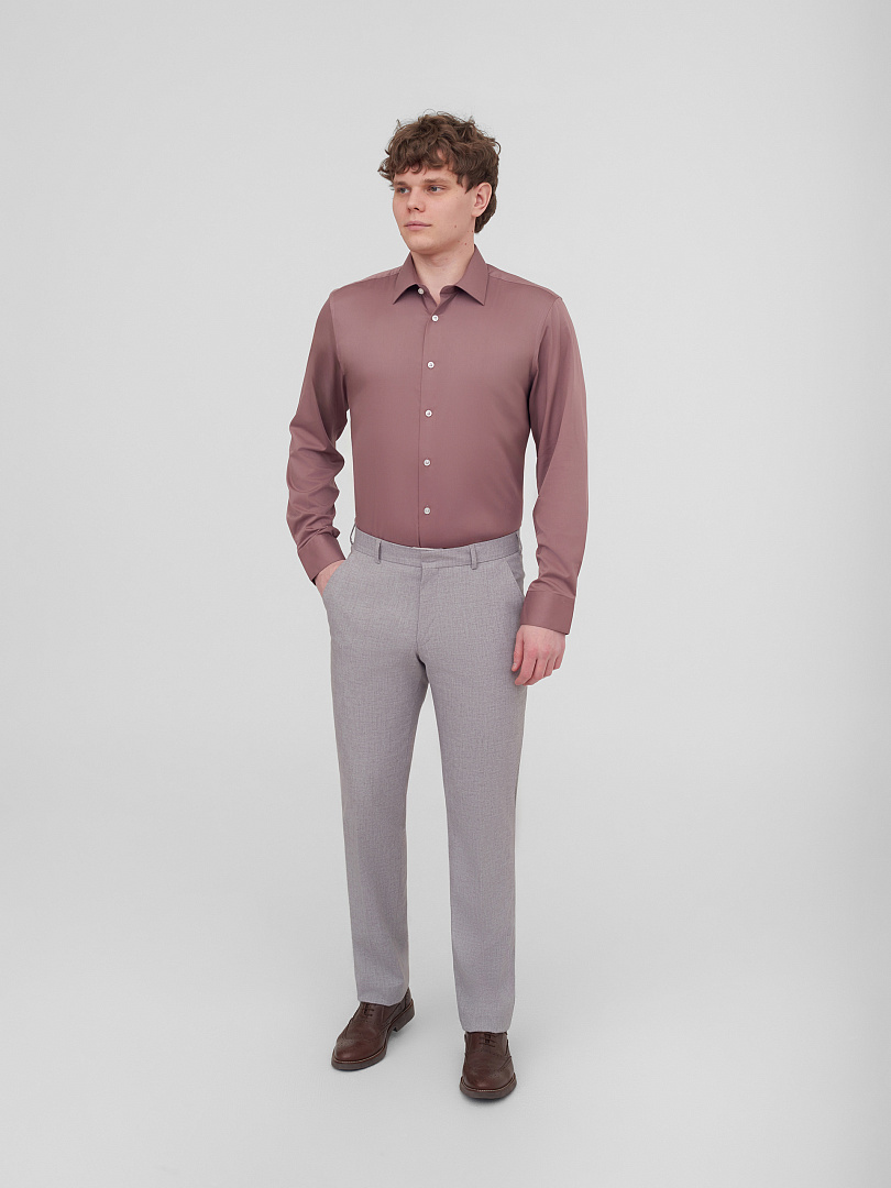 Рубашка с добавлением бамбука Slim Fit