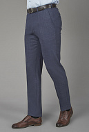 Костюмные брюки из тонкой шерстяной ткани с микродизайном Regular Fit