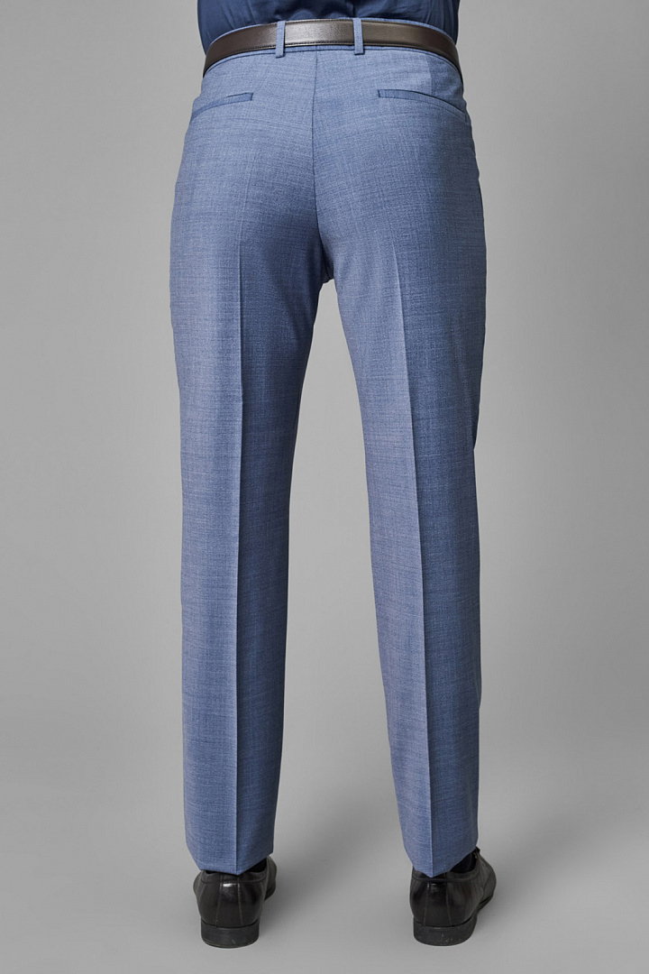Костюмные брюки из тонкой шерстяной ткани Slim Fit