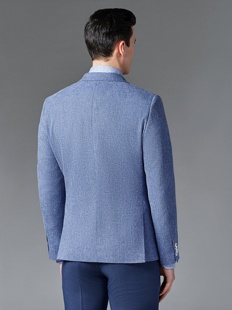 Пиджак из ткани со льном Super Slim Fit