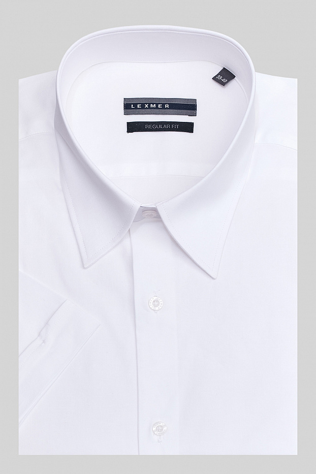 Белая рубашка с коротким рукавом Regular Fit
