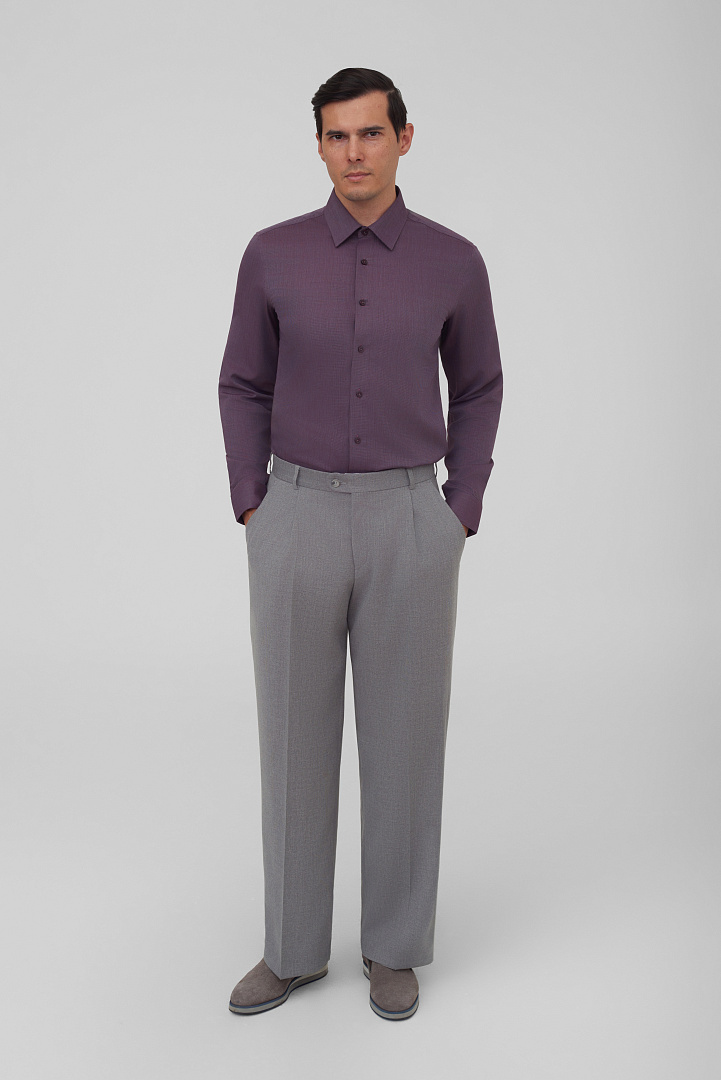Рубашка с узором Slim Fit
