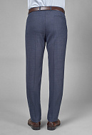 Костюмные брюки из шерстяной ткани с мелкой фактурой Slim Fit