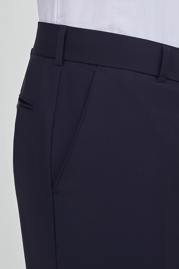 Костюмные брюки из тонкой шерстяной ткани Regular Fit