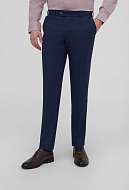 Тёмно-синий костюм в клетку Super Slim Fit