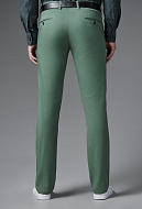 Хлопковые зеленые брюки чинос Super Slim Fit