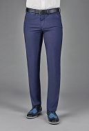 Синие брюки в стиле casual Slim Fit 