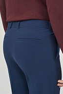Синие брюки из итальянской эластичной ткани Slim Fit